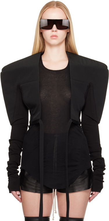 Яке Rick Owens Rick Owens Hollywood Tight Blazer Черно | RO01E7275 PCVSJA, 0
