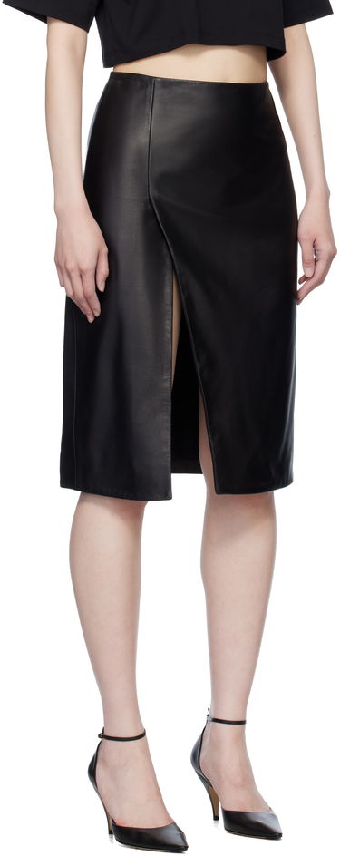Пола Loulou de Saison Loulou de Saison Ekare Leather Midi Skirt Черно | EKARE, 1