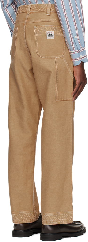 Карго панталони Bode Bode Embroidered Knolly Brook Trousers Бежово | MRS25BT020, 2
