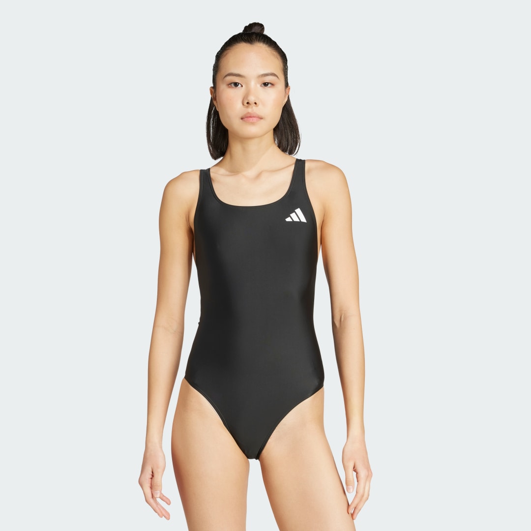 Бански adidas Performance V-Back One-Piece Swimsuit Черно | JM8152, 0