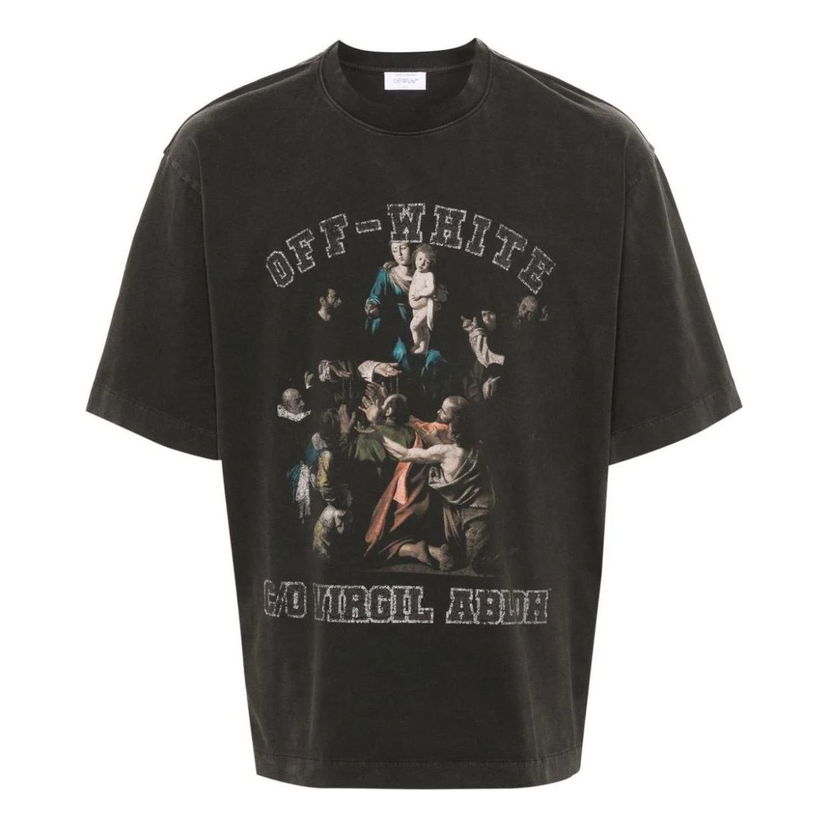 Тениска Off-White Off-White Mary Skate Short-Sleeve T-Shirt Черно | OMAA120S24JER0061001