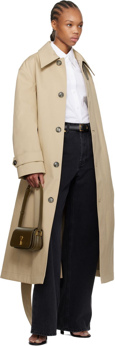 Дамска чанта AMI AMI Paris Leather Shoulder Bag Зелено | ULL018.AL0104, 3