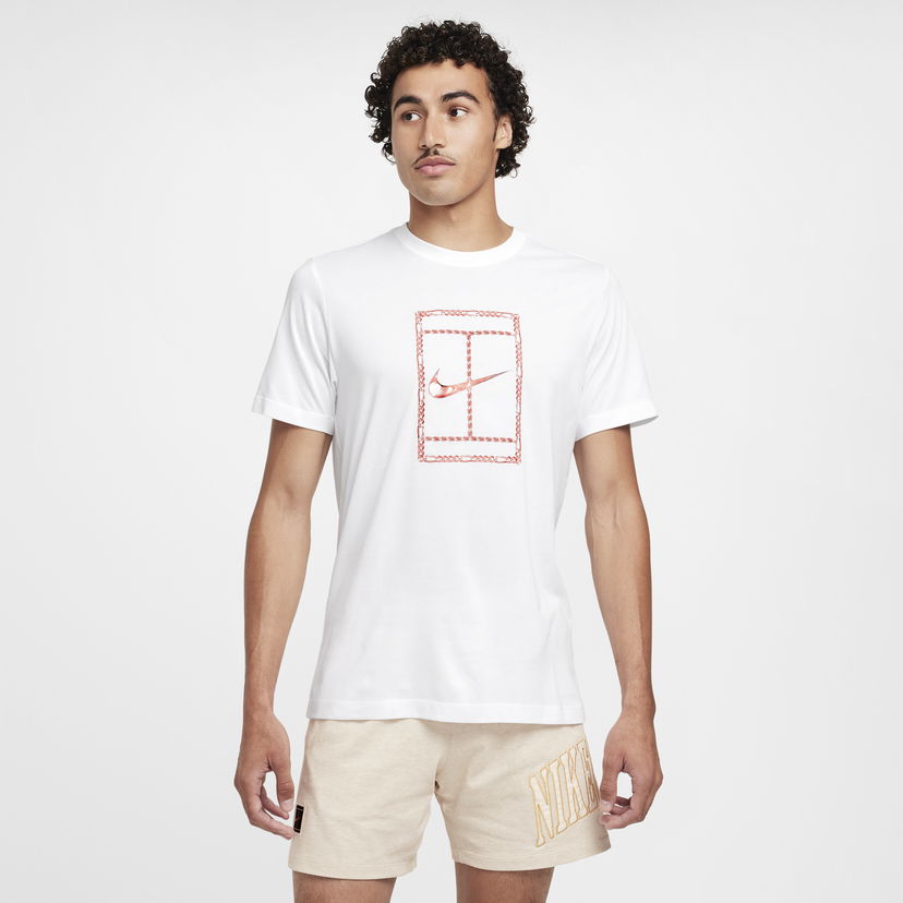 Тениска Nike Tennis Dri-FIT T-Shirt Бяло | HF6217-100