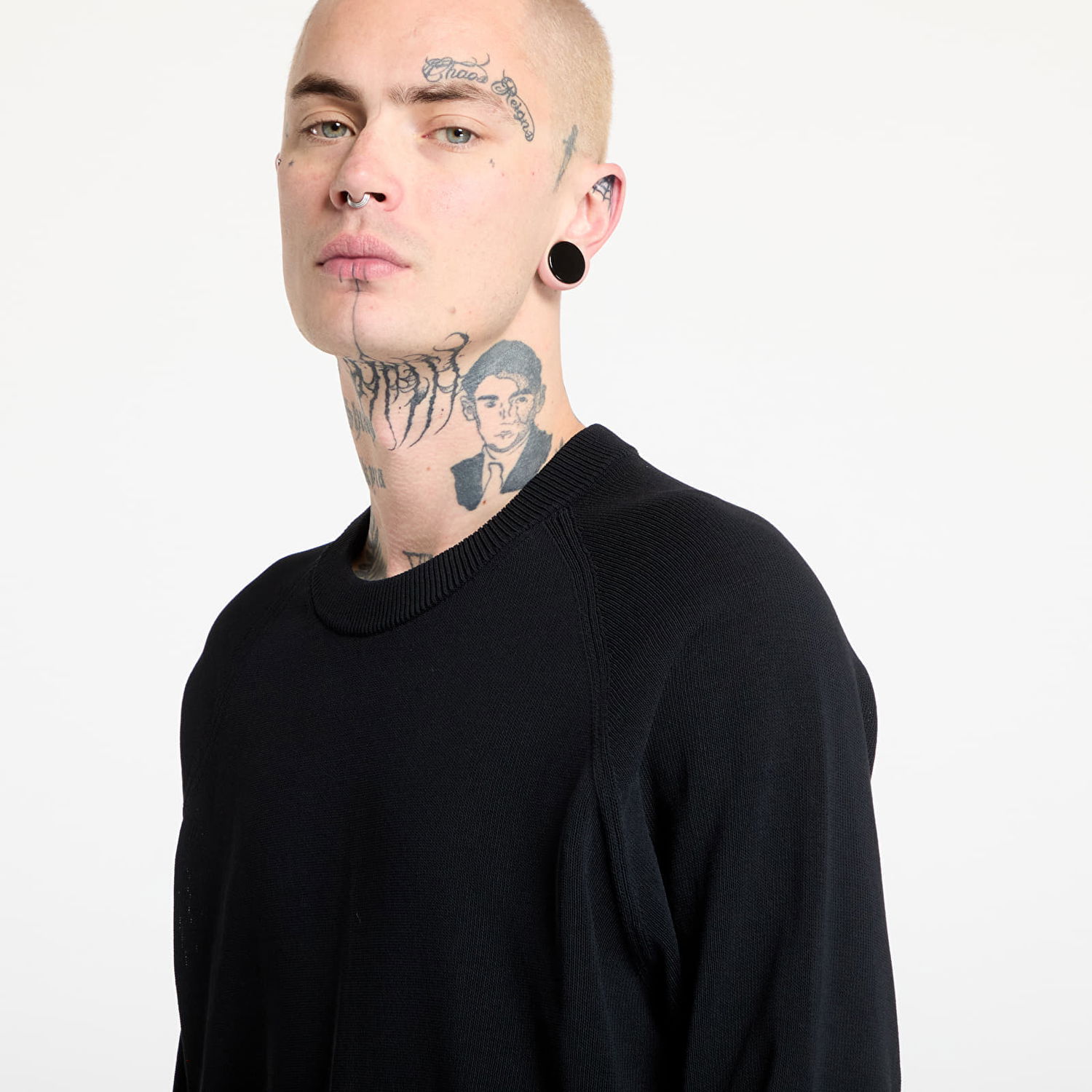 Суитчър Y-3 Logo Knit Crew Sweatshirt Черно | JL8752, 1