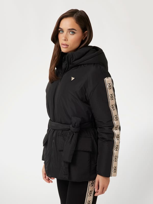 Пухо яке GUESS Logo Band Puffer Jacket Черно | V4BL07WGMX2, 0