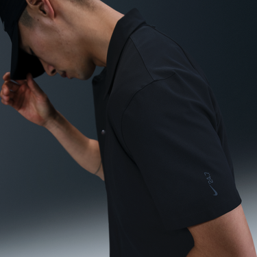 Риза Nike 24.7 PerfectStretch Dri-FIT Short Sleeve Button-Up Shirt Черно | HQ6958-010, 3