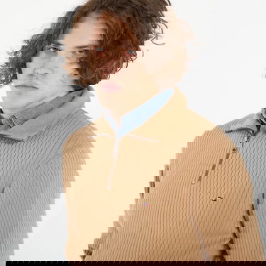 Пуловер Tommy Hilfiger Timeless Pima Cotton Cash Structure Quarter-Zip Mock Neck Sweater Бежово | MW0MW40448 GV7, 1