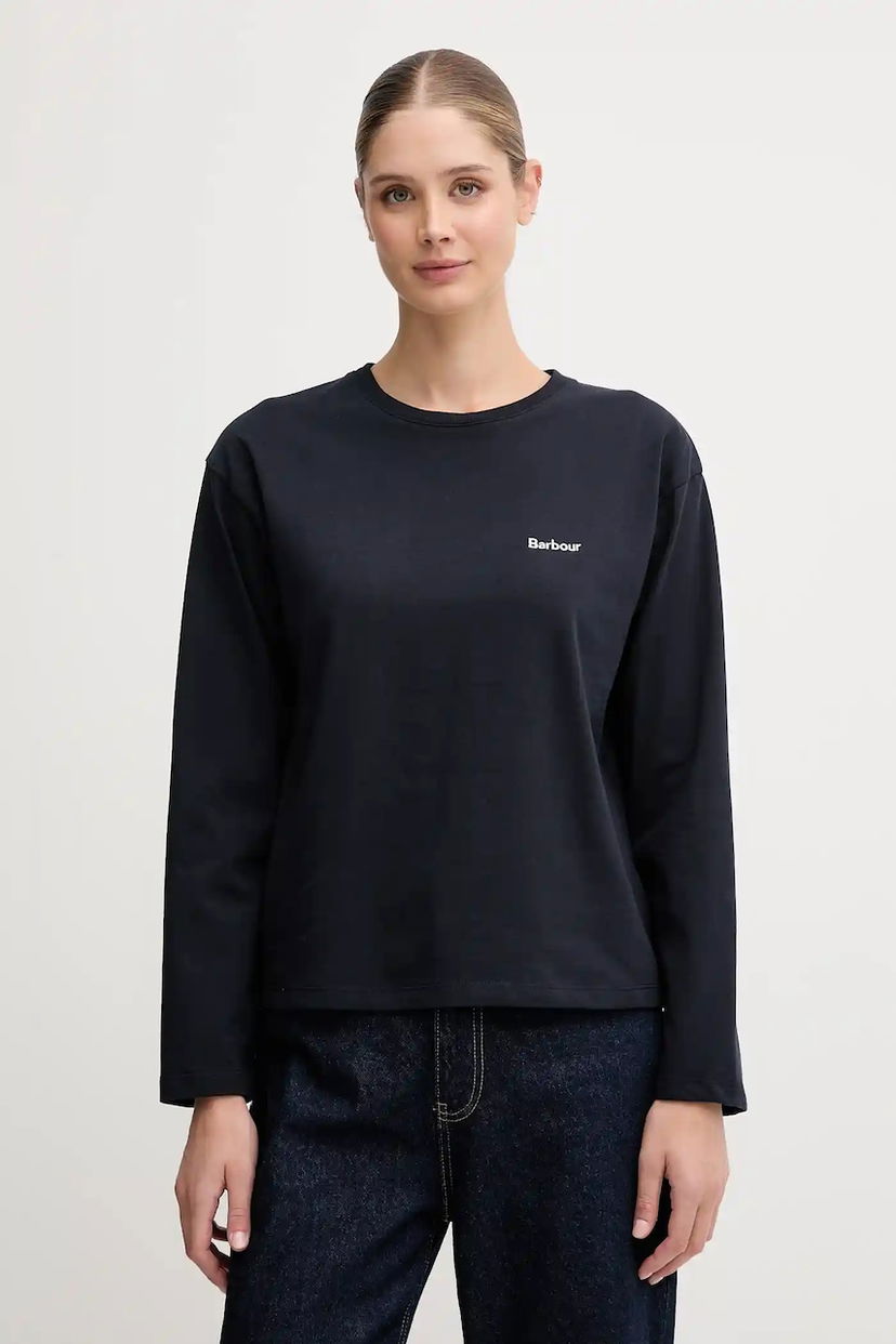 Тениска Barbour Barbour Lavensdale Long Sleeve T-Shirt Черно | LML0899