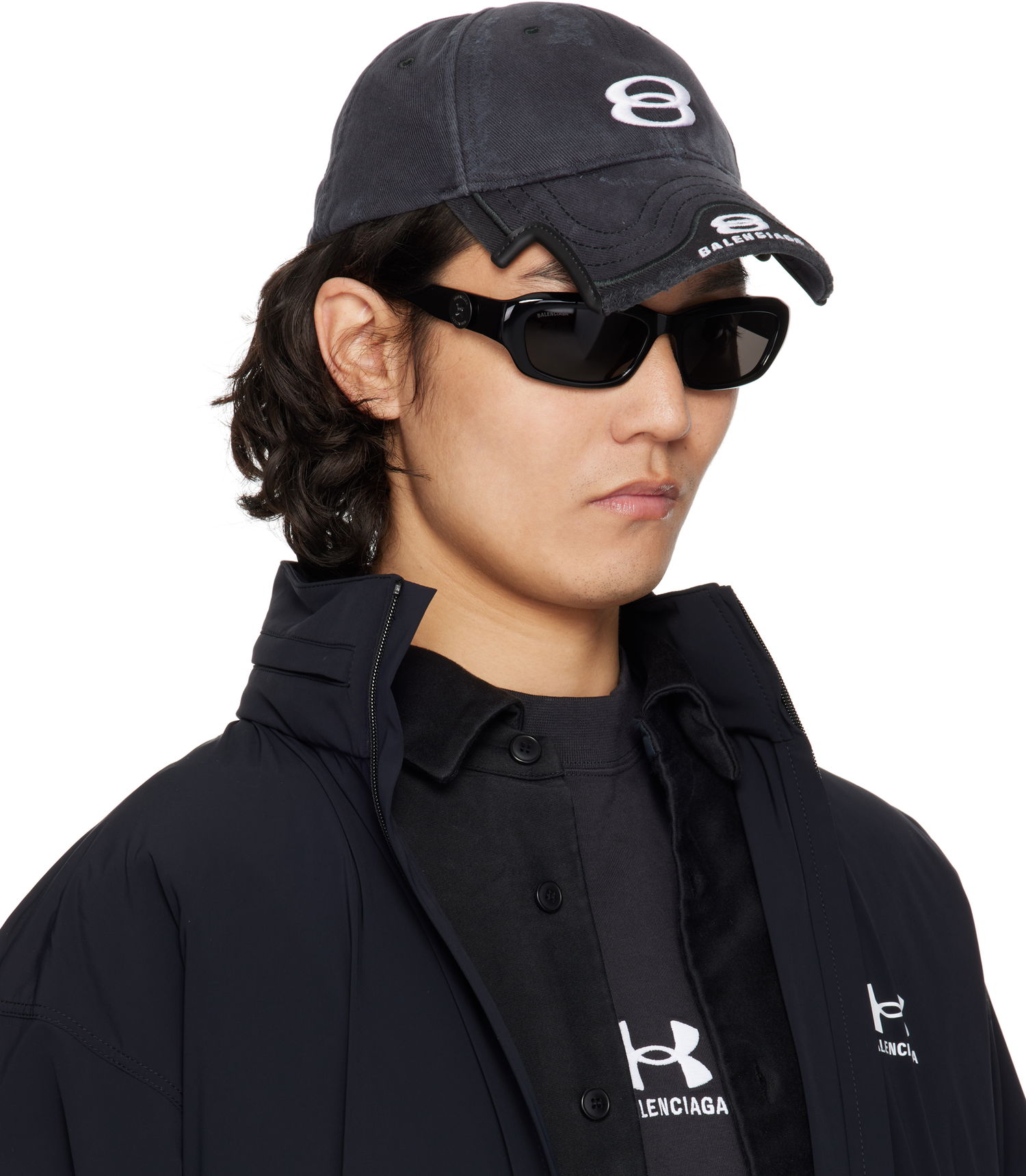 Шапка с козирка Balenciaga Balenciaga Unity Sports Icon Cap Черно | 808790410B2, 1