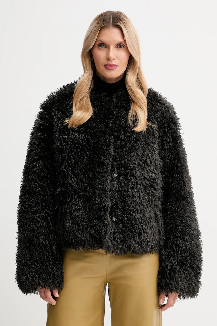 Яке STAND STUDIO Stand Studio Charlotte Faux Fur Jacket Черно | 66585.9422