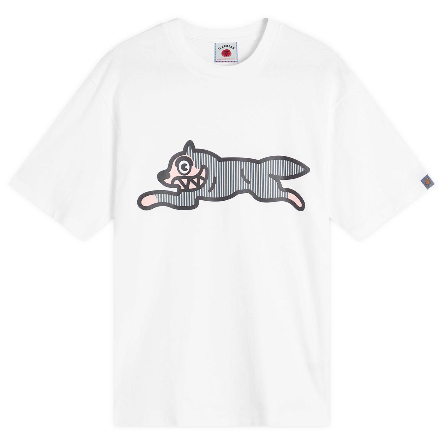 Тениска BBC IceCream END. x ICECREAM Hickory Running Dog Бяло | IC25S07, 1