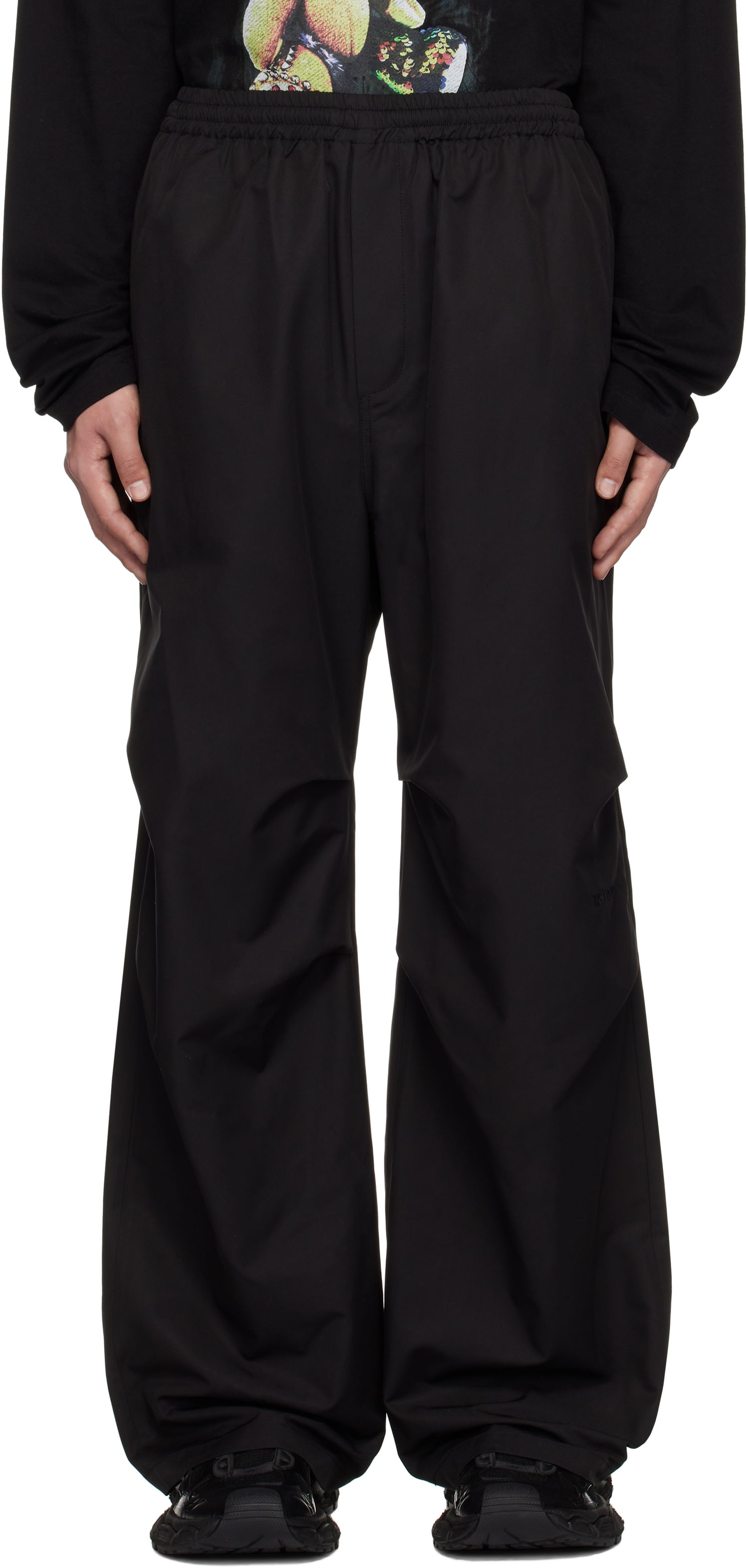 Спортни панталони We11done We11done Logo Track Pants Черно | WD-PT0-25-289-M-BK, 0
