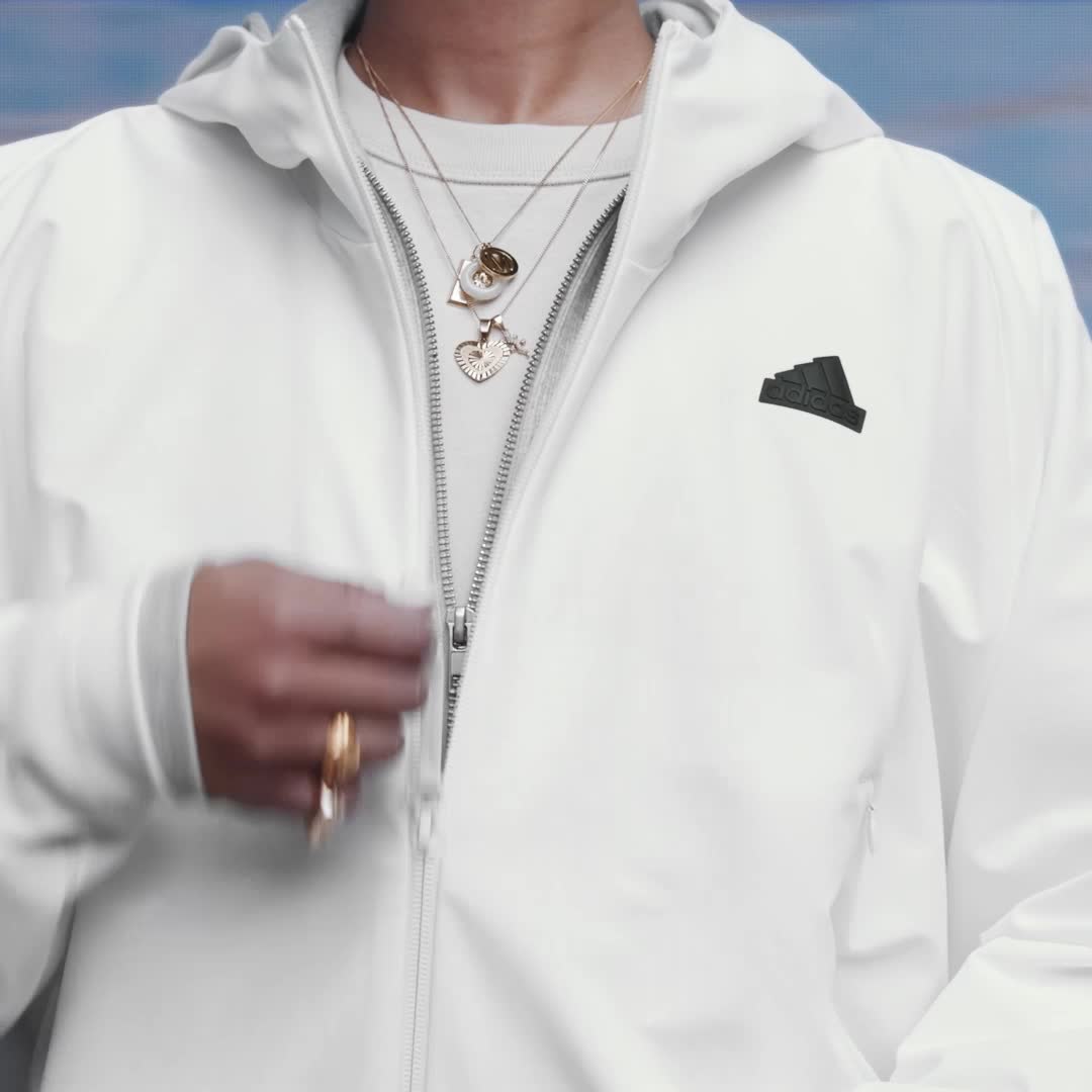 Ветровка adidas Performance Z.N.E. Woven Full-Zip Hooded Бяло | IN1843, 1
