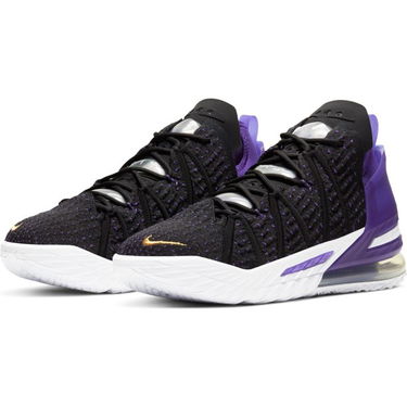 Кецове и обувки Nike LeBron 18 Lakers Черно | CQ9283-004, 1
