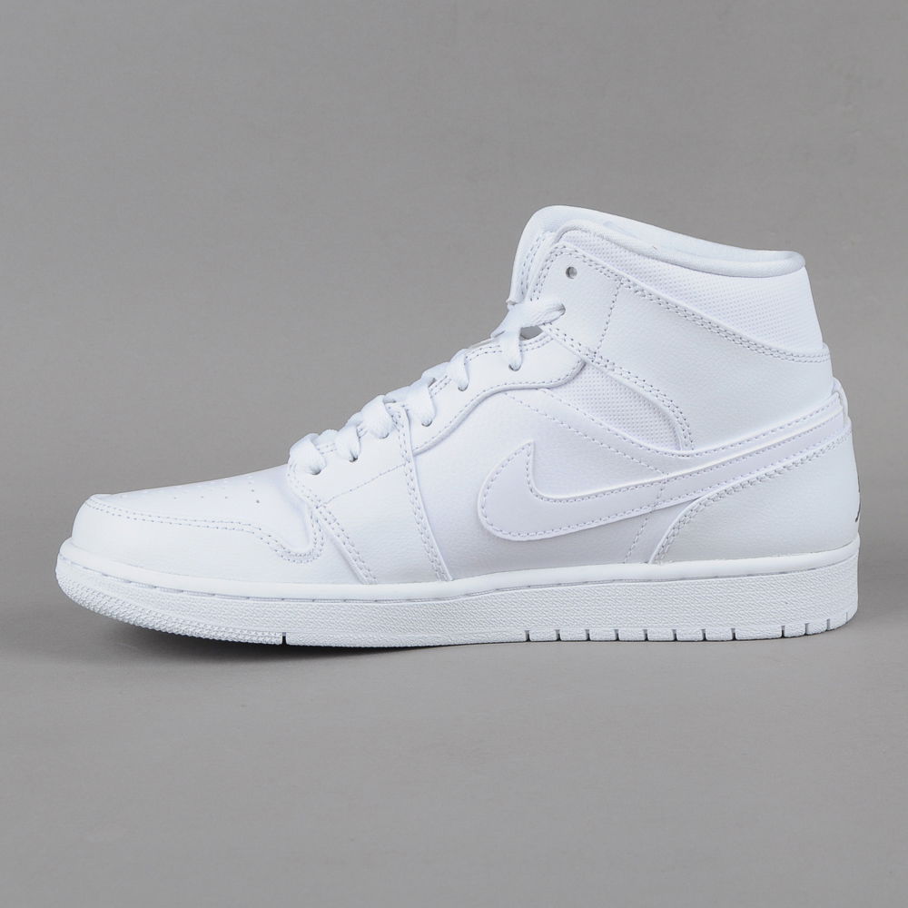 Кецове и обувки Jordan 1 Mid Бяло | 554724-102, 1