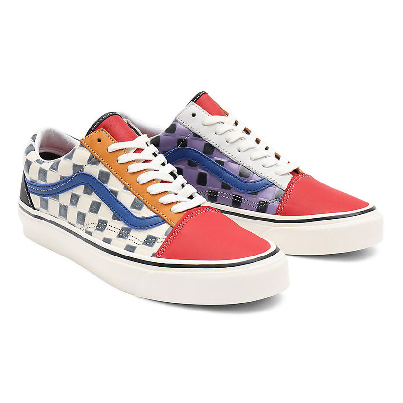 Кецове и обувки Vans Anaheim Factory Old Skool 36 Dx Leather Check Многоцветен | VN0A54F39XM