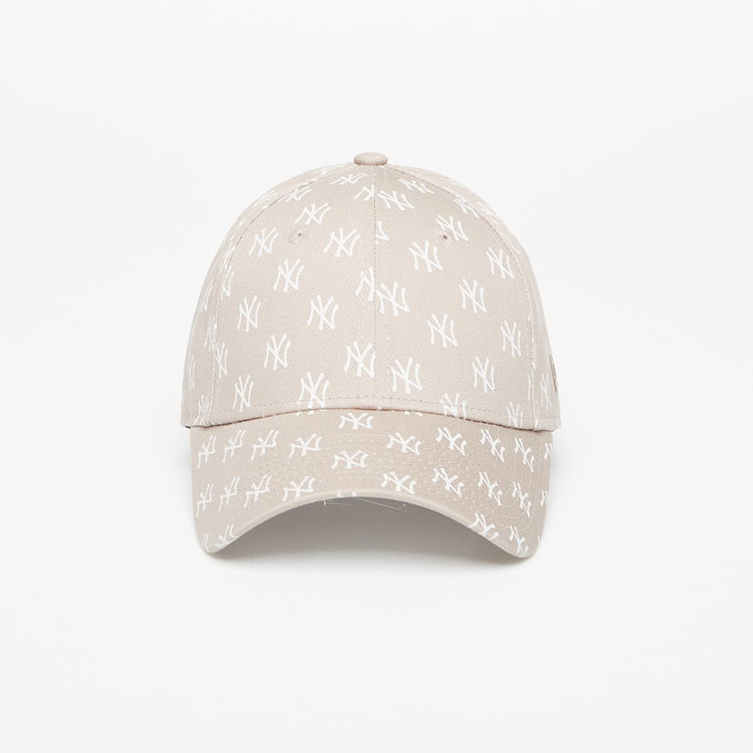 Шапка с козирка New Era New York Yankees Womens Monogram 9FORTY Adjustable Cap Бежово | 60434992