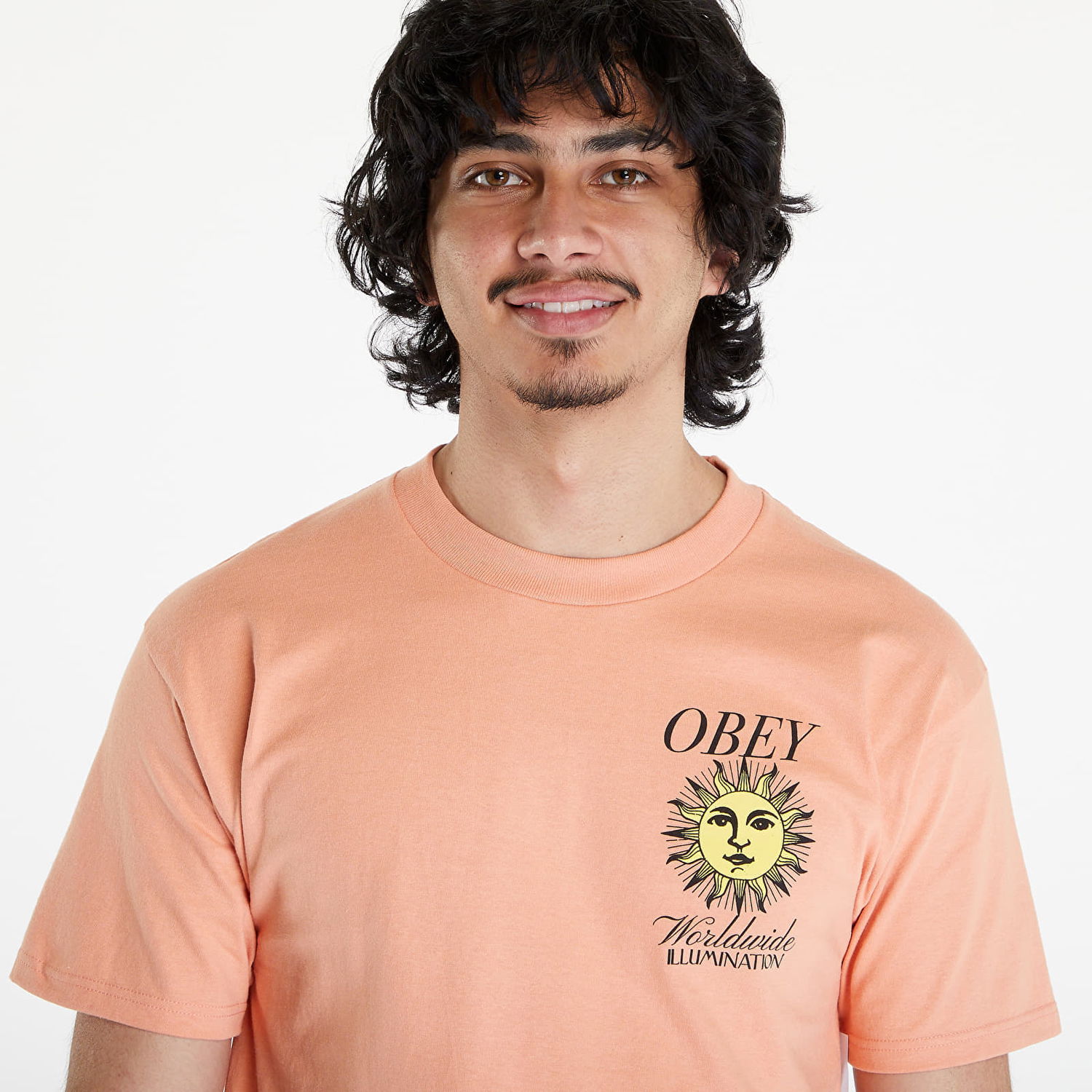 Тениска OBEY Illumination T-Shirt Citrus Оранжево
 | 165263737-CIT, 1