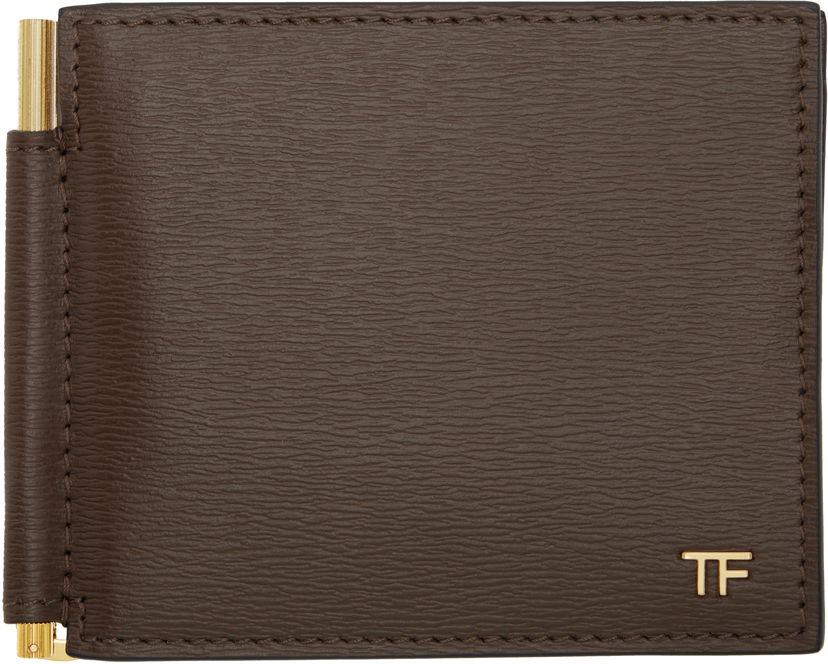 Портфейл Tom Ford Money Clip Wallet Кафяво | YM231-LCL053G