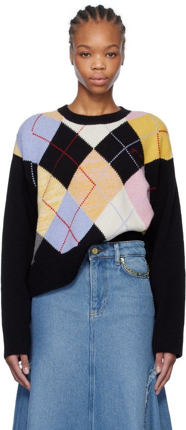 Пуловер GANNI GANNI Harlequin Argyle Knit Sweater Многоцветен | K2379, 0