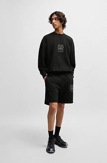 Къси панталони BOSS HUGO x Red Bull Cotton-Terry Shorts Черно | 50542809, 1