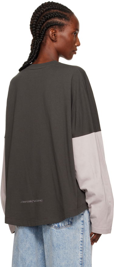 Тениска We11done Coding Long-Sleeved Layered T-shirt Многоцветен | WD-TT2-25-736-U-GY, 2