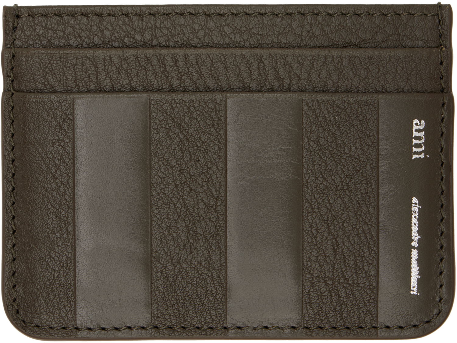 Портфейл AMI AMI Leather Midi Card Holder Кафяво | USL007.AL0090, 0