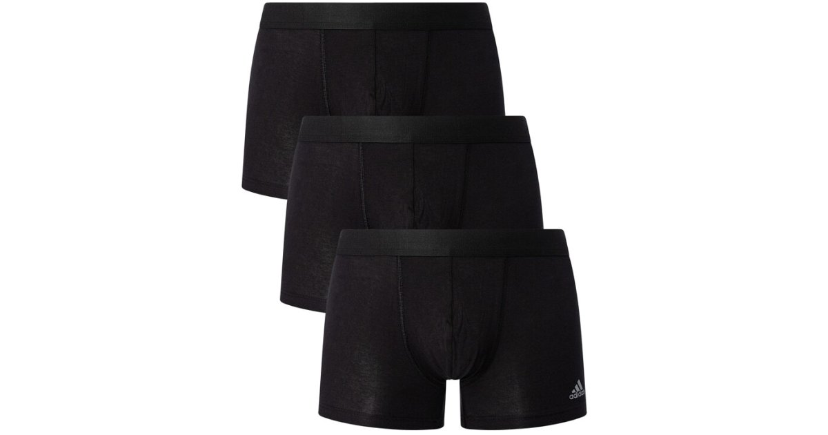 Боксерки adidas Originals Active Flex Boxers - 3 pack Черно | 4a2m02, 1