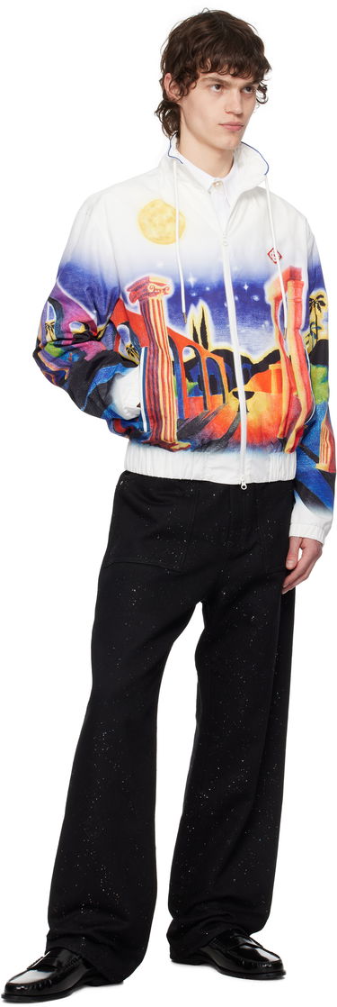 Ветровка Casablanca Casablanca Midnight Acropolis Windbreaker Jacket Бяло | MPS25-JK-033-01, 3