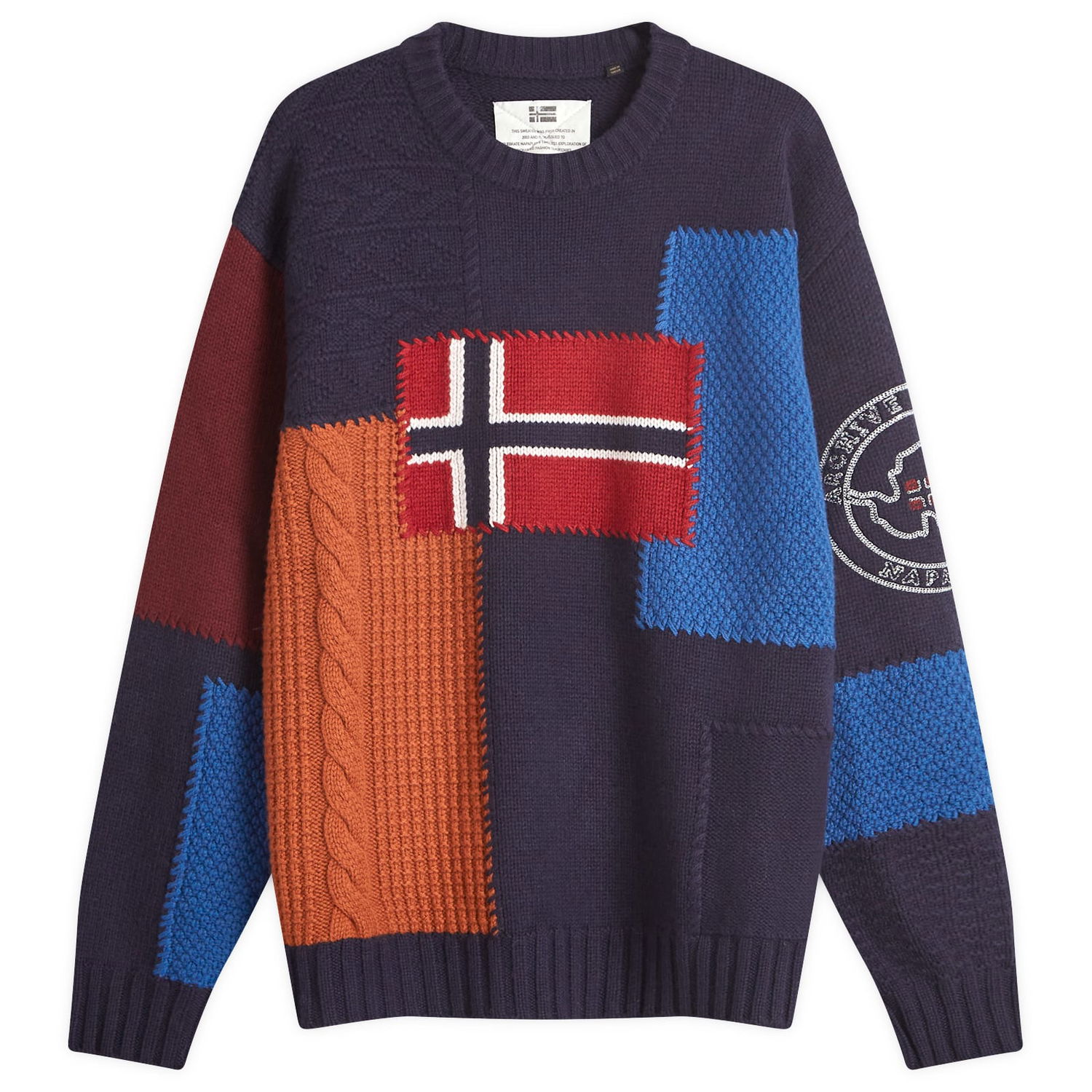 Пуловер Napapijri Patchwork Knit Sweatshirt Многоцветен | NP0A4IK8MP11, 0