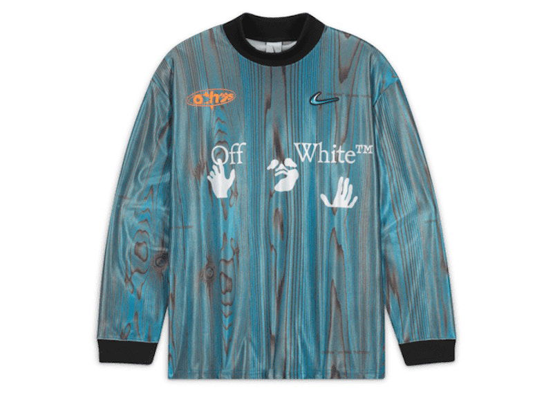 Фланелка Off-White Nike x 001 Soccer Jersey (Asia Sizing) Blue Зелено | DN1701-411, 0