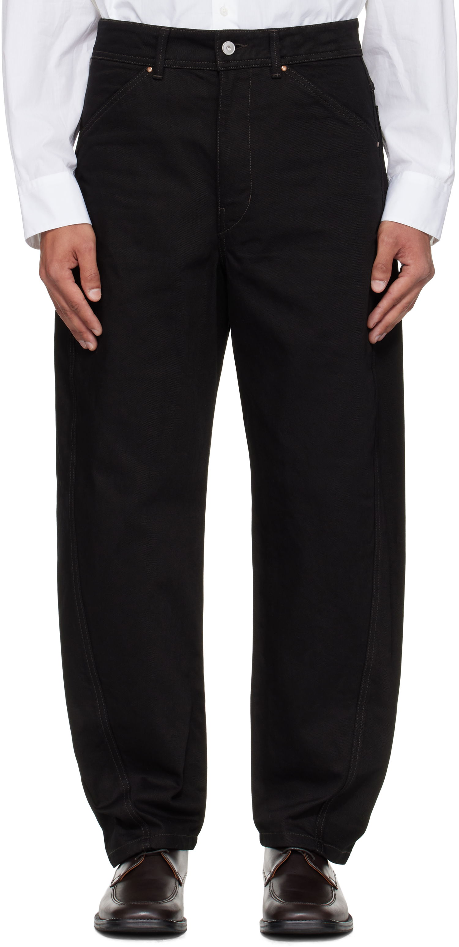 Дънки LEMAIRE Lemaire Twisted Workwear Jeans Черно | PA1102 LD1055, 0