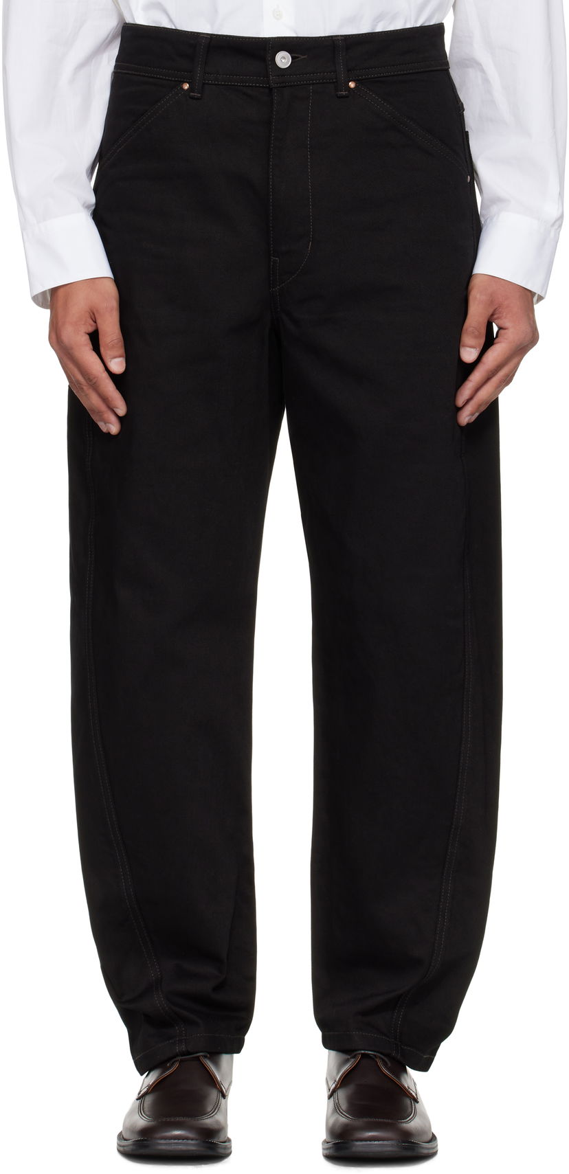 Дънки LEMAIRE Lemaire Twisted Workwear Jeans Черно | PA1102 LD1055
