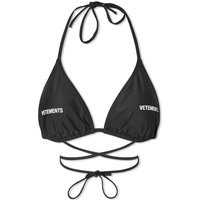 Бански VETEMENTS Logo Bikini Top Черно | WE64SW300B, 1
