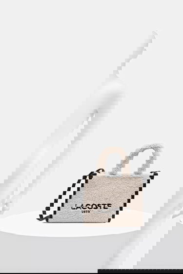 Голяма пазарска чанта Lacoste Lacoste Women's Shearling Tote Bag Бежово | NF5116HX, 5