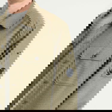 Риза C.P. Company C.P. Company Felt Lens Overshirt Зелено | 19CMOS271A-110498A-652, 5