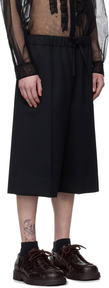 Къси панталони Simone Rocha Simone Rocha Wide Leg Long Shorts Черно | 4148D 1217, 1