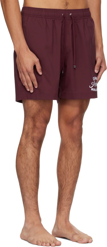 Къси панталони AMIRI AMIRI 'Club Amiri' Swim Shorts Бургунди | AMSWTK1045, 1
