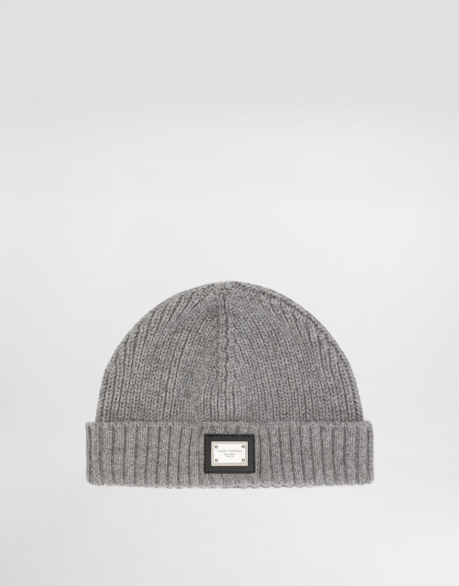 Шапка Dolce & Gabbana Dolce & Gabbana Ribbed Knit Beanie Сиво | LBKHC0JGMBCS8290, 0