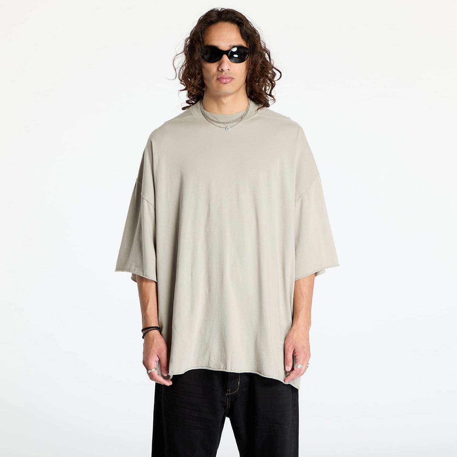 Тениска Rick Owens DRKSHDW Knit Tommy T-Shirt Pearl Universal Бежово | DU02D2259 RN 08, 0