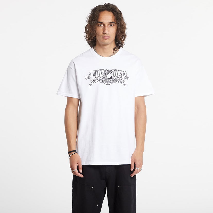 Тениска Thrasher T-Shirt Mag Banner For. White Бяло | 145522 White