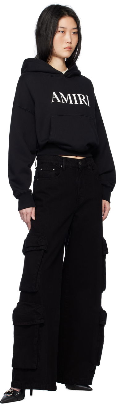 Суитчър AMIRI Core Logo Black Hoodie Черно | AWJYHD1019, 3
