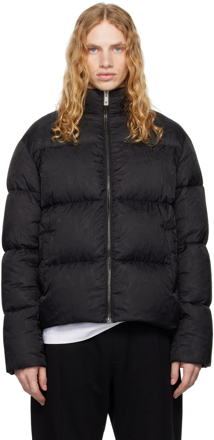 Пухо яке Versace Light Puffer Down Jacket Черно | 1013912_1A09785