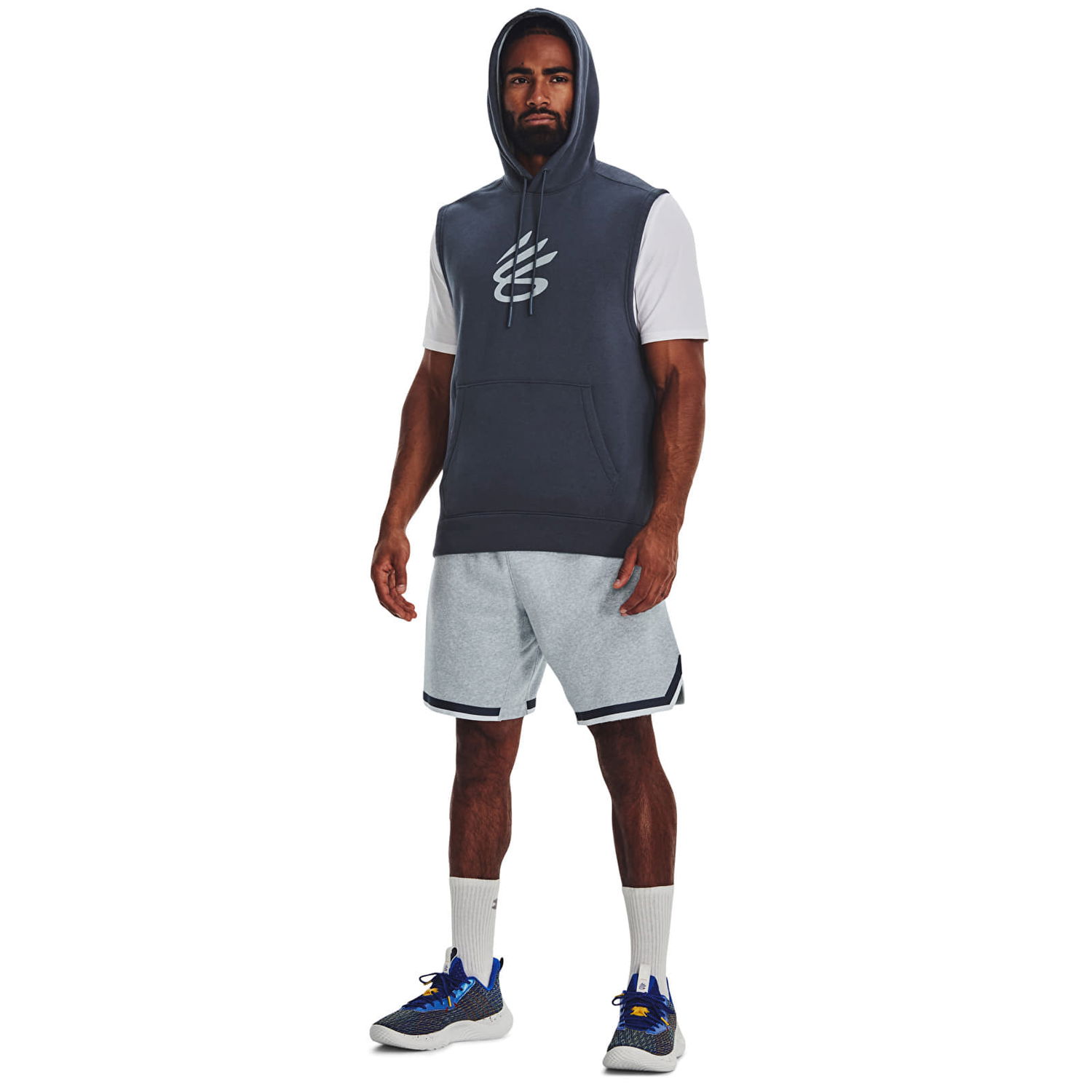 Суитчър Under Armour Curry Fleece Slvls Hoodie Gray Сиво | 1374301-044, 1