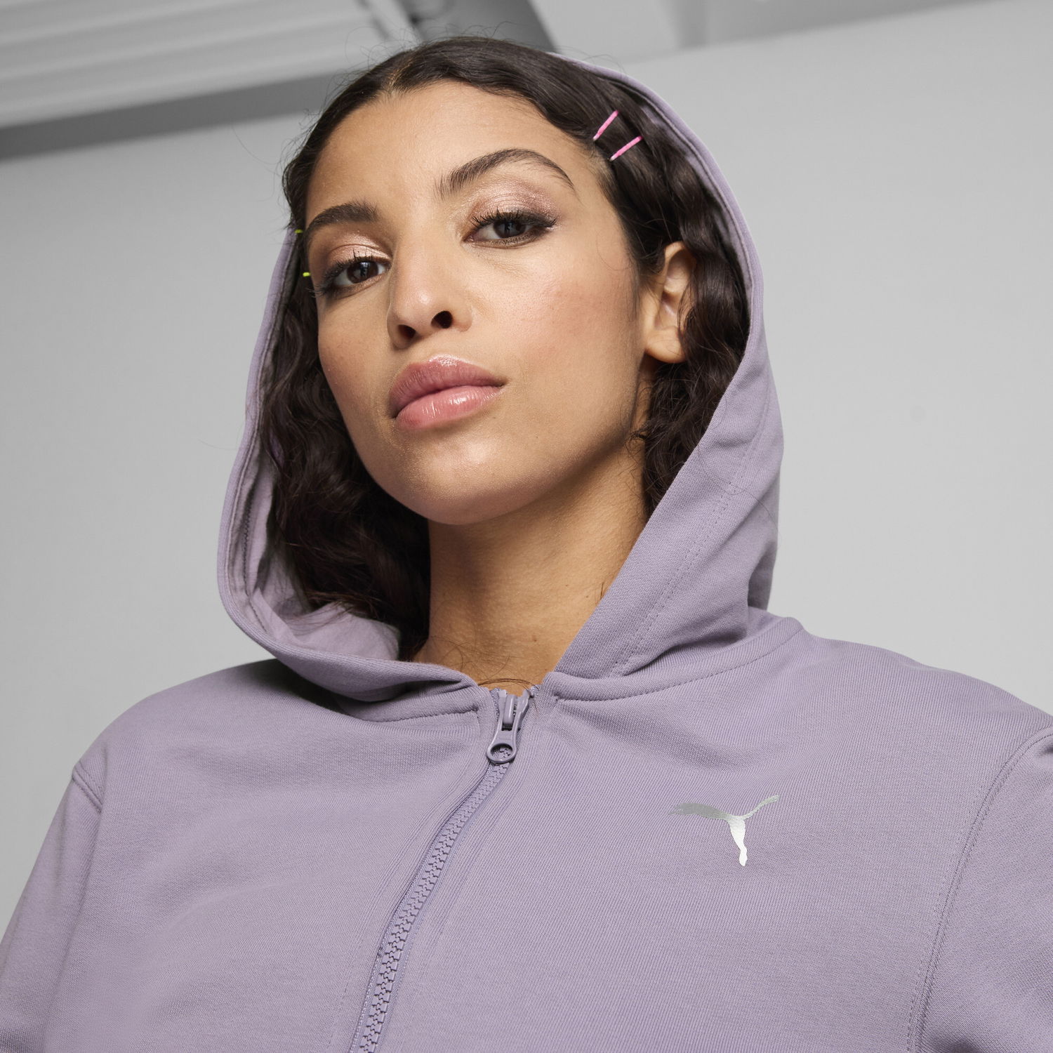 Суитчър Puma DARE TO Cropped Hoodie Лилаво | 627475_30, 1