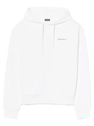 Суитчър Jacquemus Le Sweatshirt Brode Embroidered Logo Hoodie Бяло | 216JS300-2210 100
