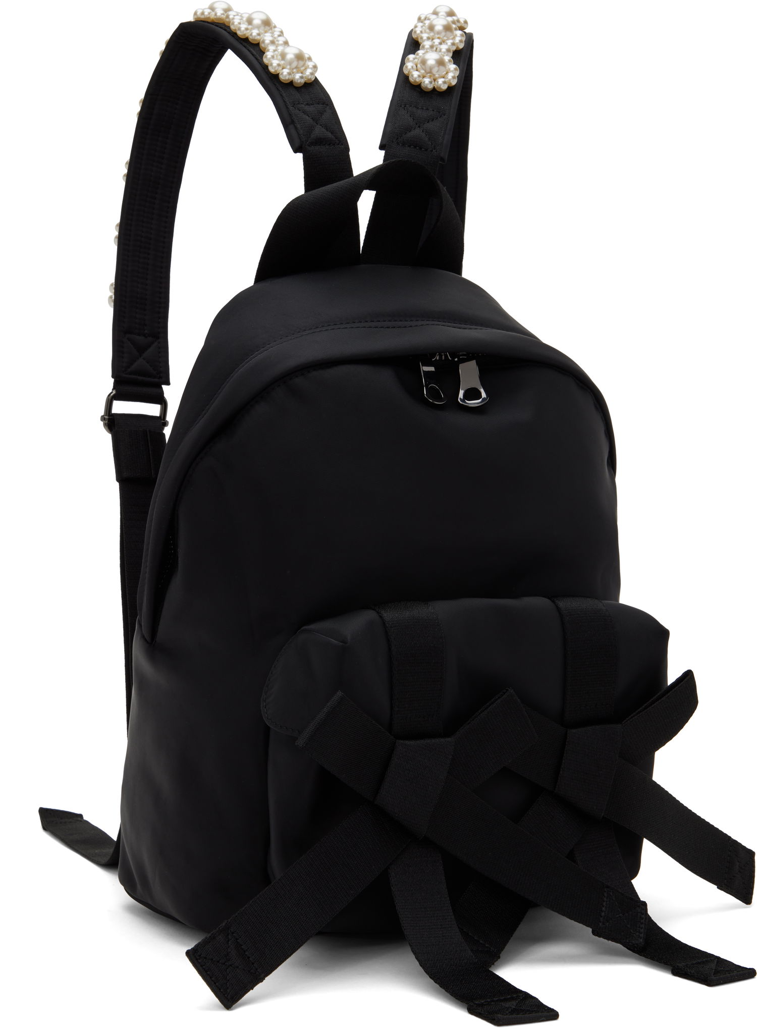 Раница Simone Rocha Simone Rocha Beaded Utility Bow Backpack Черно | BAG179TB 0761, 1