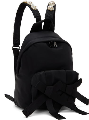 Раница Simone Rocha Simone Rocha Beaded Utility Bow Backpack Черно | BAG179TB 0761, 1