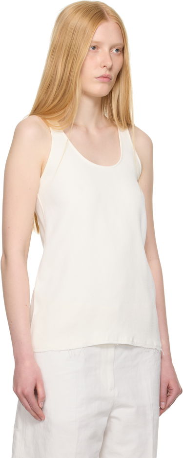 Потник TOTEME TOTEME Sablé Tank Top Бяло | 252-WRT0510-FB0240, 1