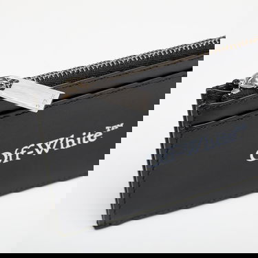 Портфейл Off-White Off-White Bookish Zipped Card Holder Черно | OMND095C99LEA0011001, 2